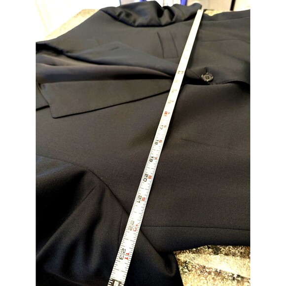 Canali 3‎ Buttons Wool Jacket Coat dark charcoal 56R made in Italy Dark Navy - Picture 13 of 16